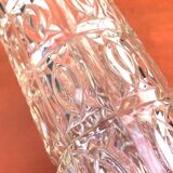 1960s Large trumpet vase Thick transparent glass