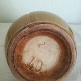 Art Deco flamed sandstone pitcher