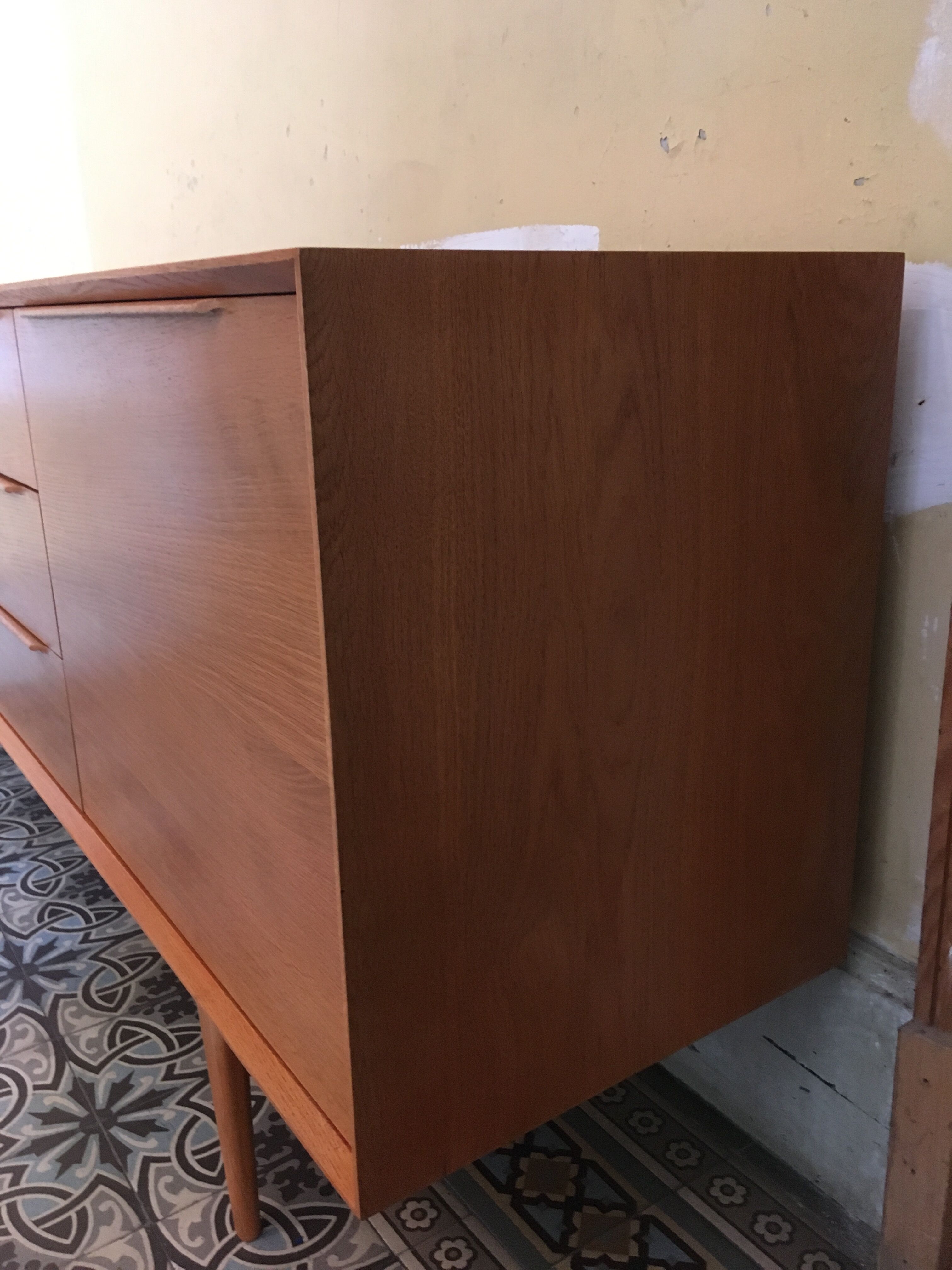 Scandinavian enfilade in light wood