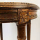 Stool in varnished natural wood Louis XVI style