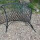Banc de jardin en fer ancien