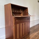 Bureau vintage secrétaire angleterre en teck des années 1960