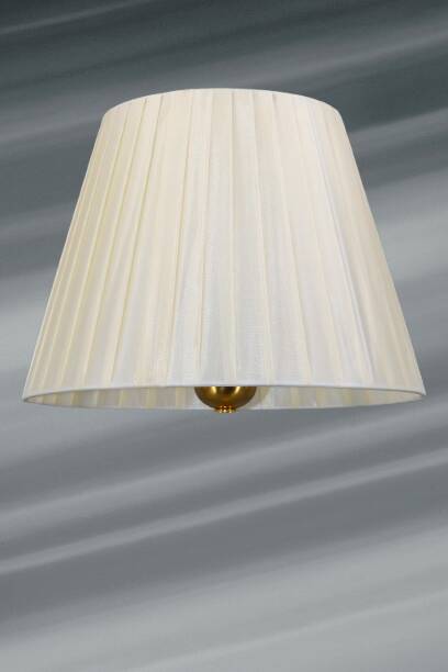 Bronze Gilt Bouillotte Lamp with Pleated Shade