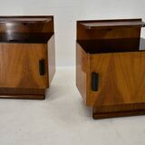 Pair of Midcentury Czechoslovakian Bedside Tables, 1940s