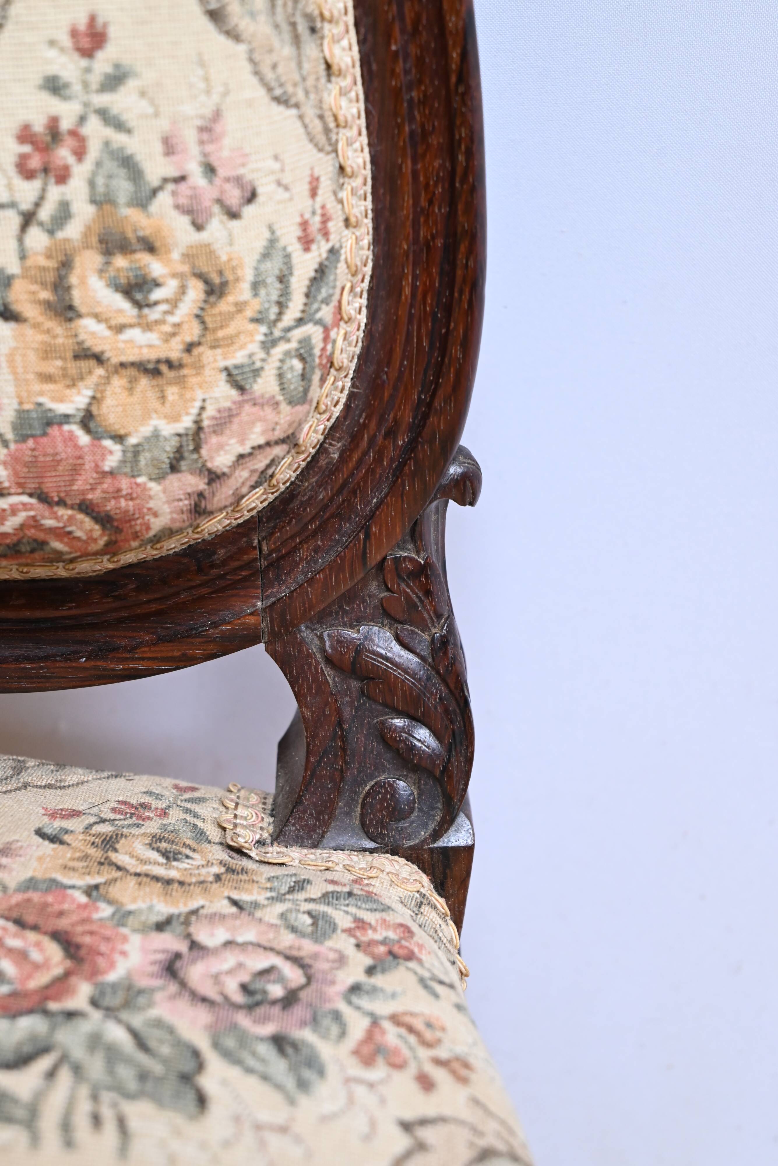 Suite of 4 Rosewood Chairs, Louis XV style, Napoleon III period – Mid-19th century