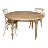 Large restored solid chestnut table