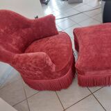 Napoleon 3 shepherdess or toad armchair