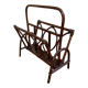 Vintage rattan magazine rack