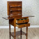 Antique Dressing Table in Brown Venered with Mahogany, 1860