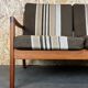 Two-seater canapé by Ole Wanscher, Cado, France & its Danish design, 60s 70s teak.