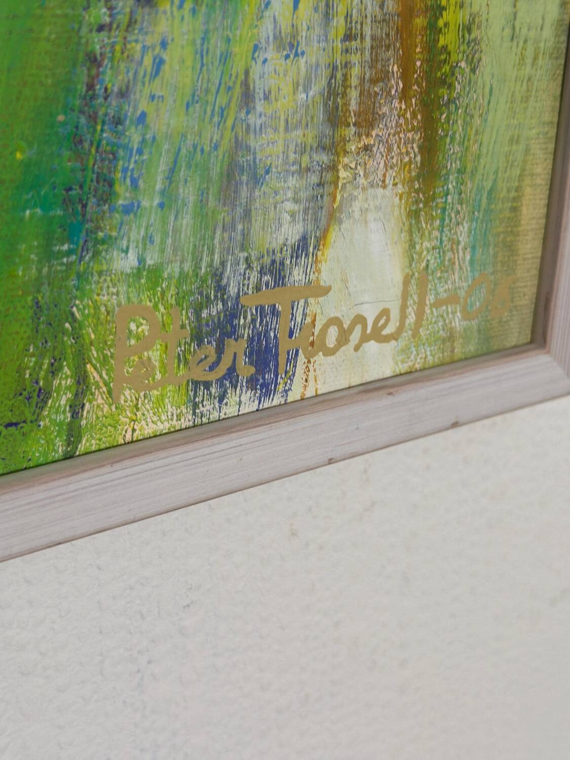 Swedish Oil on Canvas – “komposition” by Peter Trosell – 2006