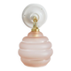 Pink opaline wall lamp