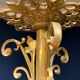 Golden antique bronze chandelier