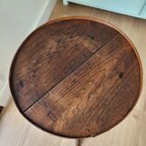 Oak pedestal table