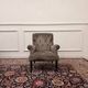 Set of Chesterfield armchairs velvet pattern grey