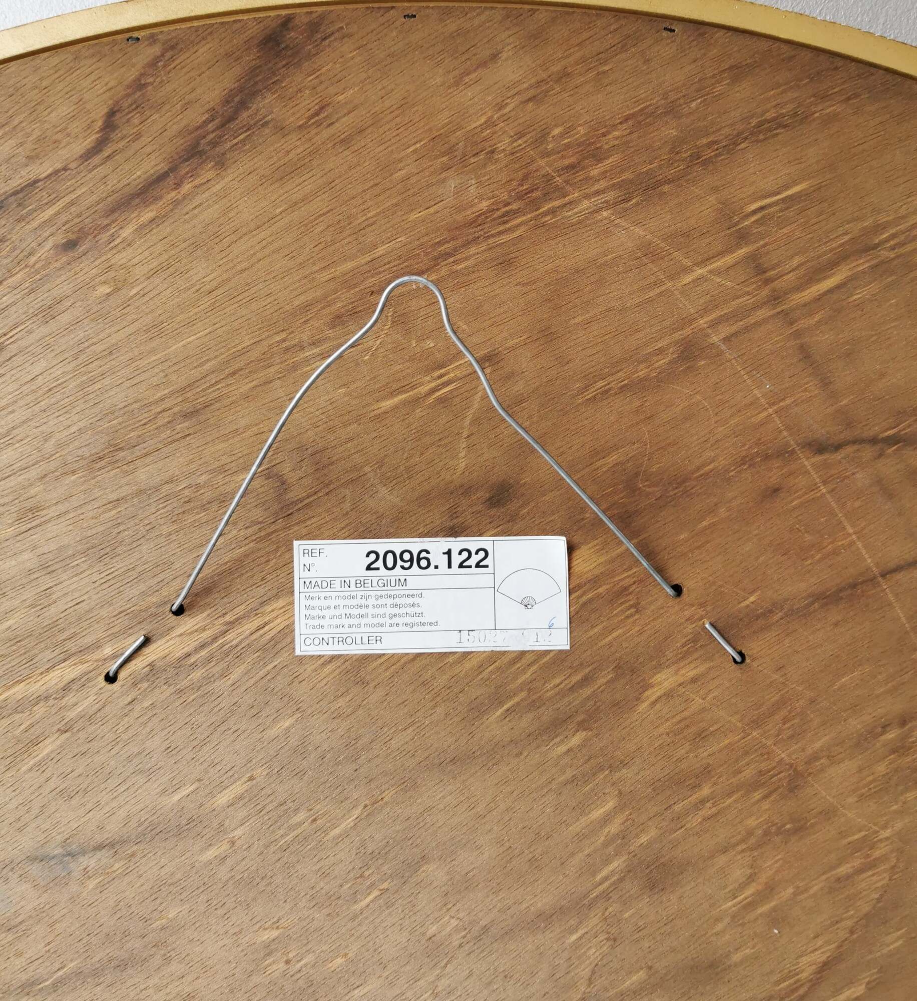 Vintage golden wooden mirror, '80s, Hollywood Regency