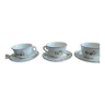 Cup and saucers set