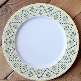 Four Pagnossin dinner plates. Italy