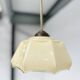 Curved glass Art Deco ceiling lamp, 1930s