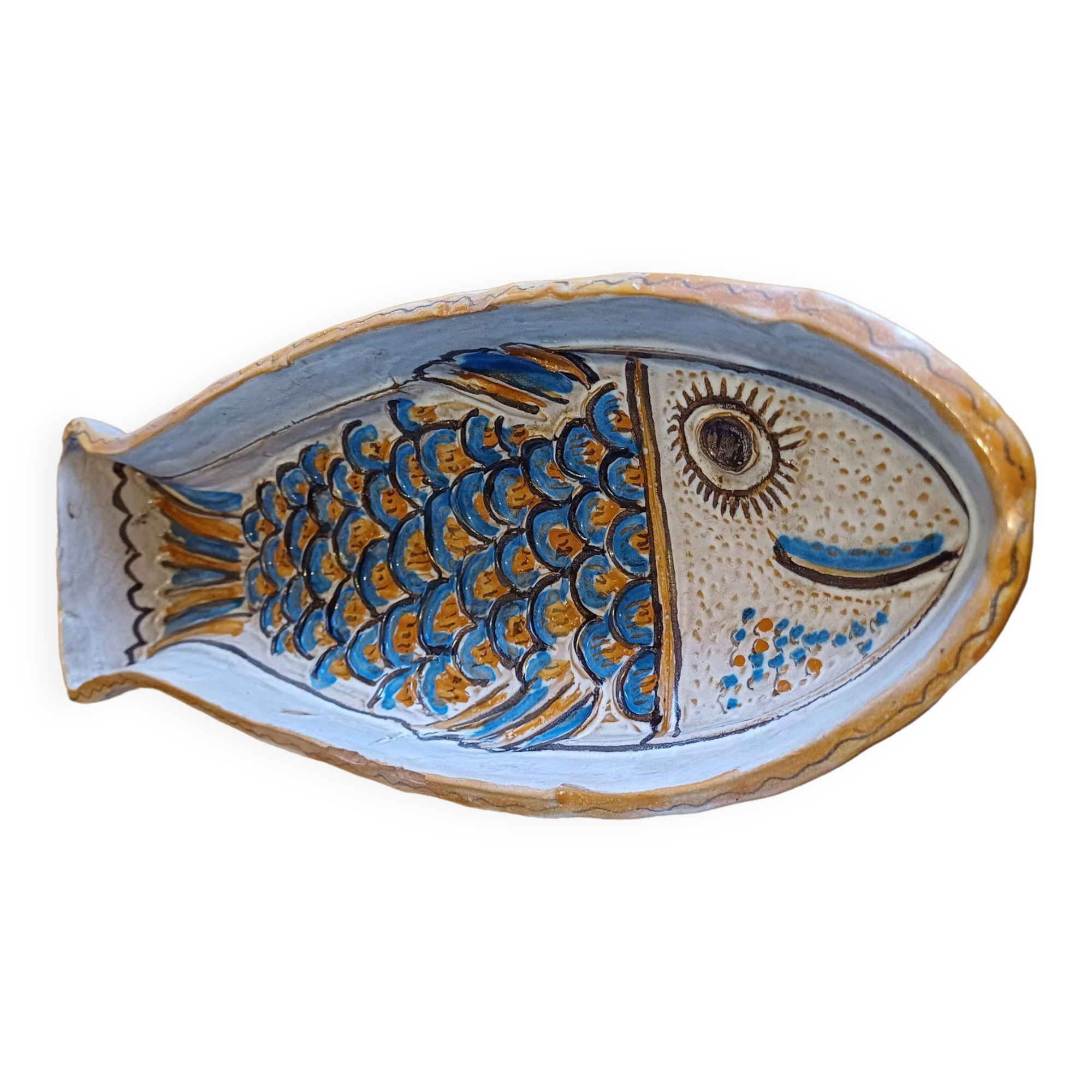 Vintage Pottery Fish from Brancitorri