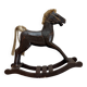 Retro wooden rocking horse