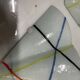Set of Three Geometric Murano Glass Wall Sconces, Italy, 1980s