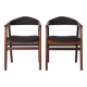 Pair Vintage Armchairs Danish 1960s-1970s