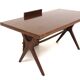 Scandinavian mahogany dining table, Sweden, 1950s