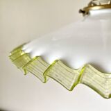Suspension coupelle blanc vert
