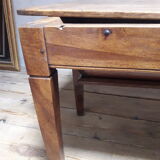 Solid walnut kneading table old XIX°