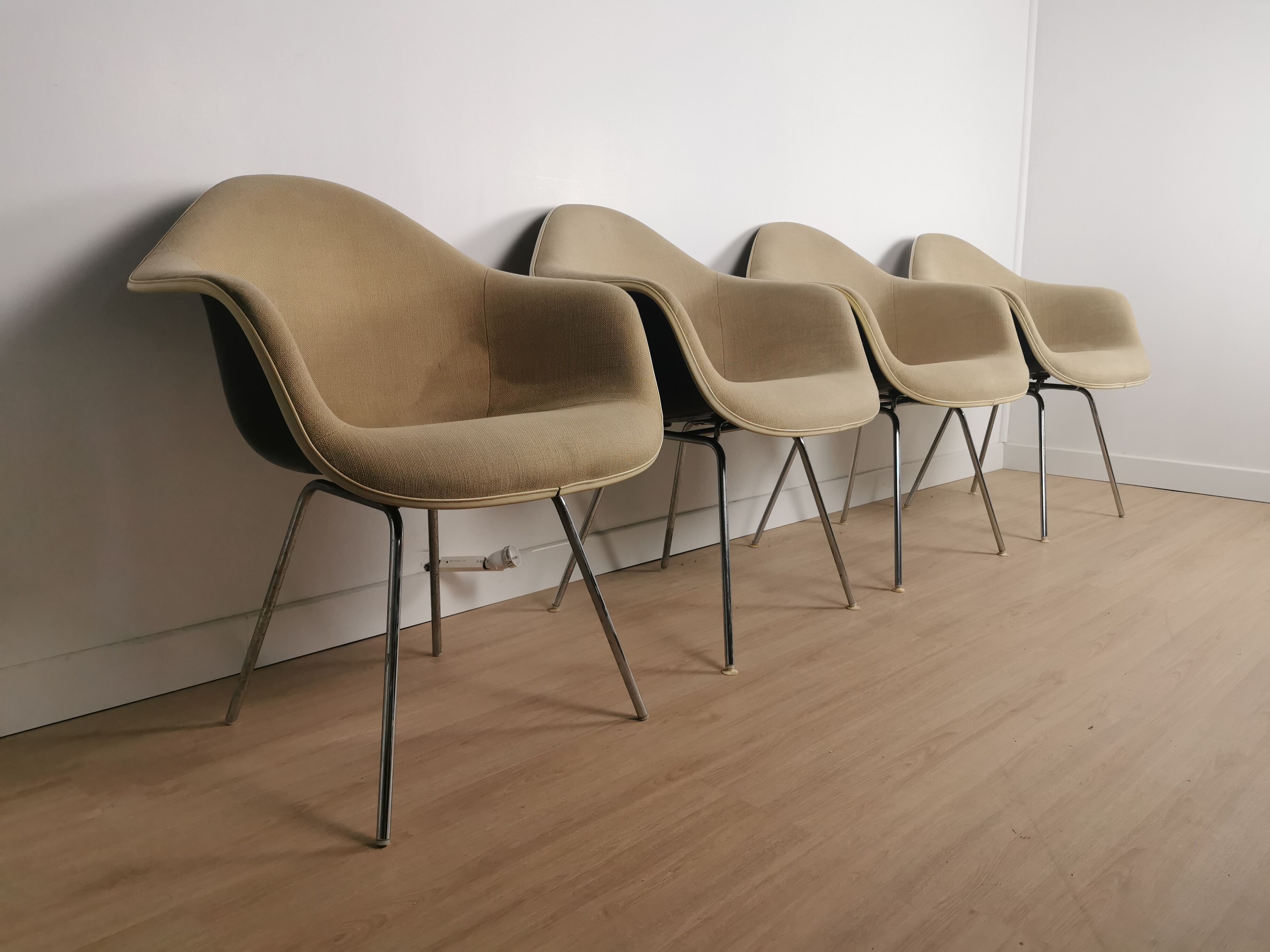 Charles Eames DAX armchairs set for Herman Miller