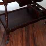 Rolling service with drawer tray and bottle compartments