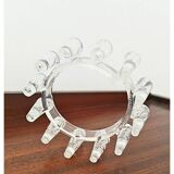 Bougeoir design vintage en plastique transparent