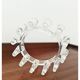 Bougeoir design vintage en plastique transparent