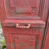 Ancienne paire de portes d'entrée en chêne