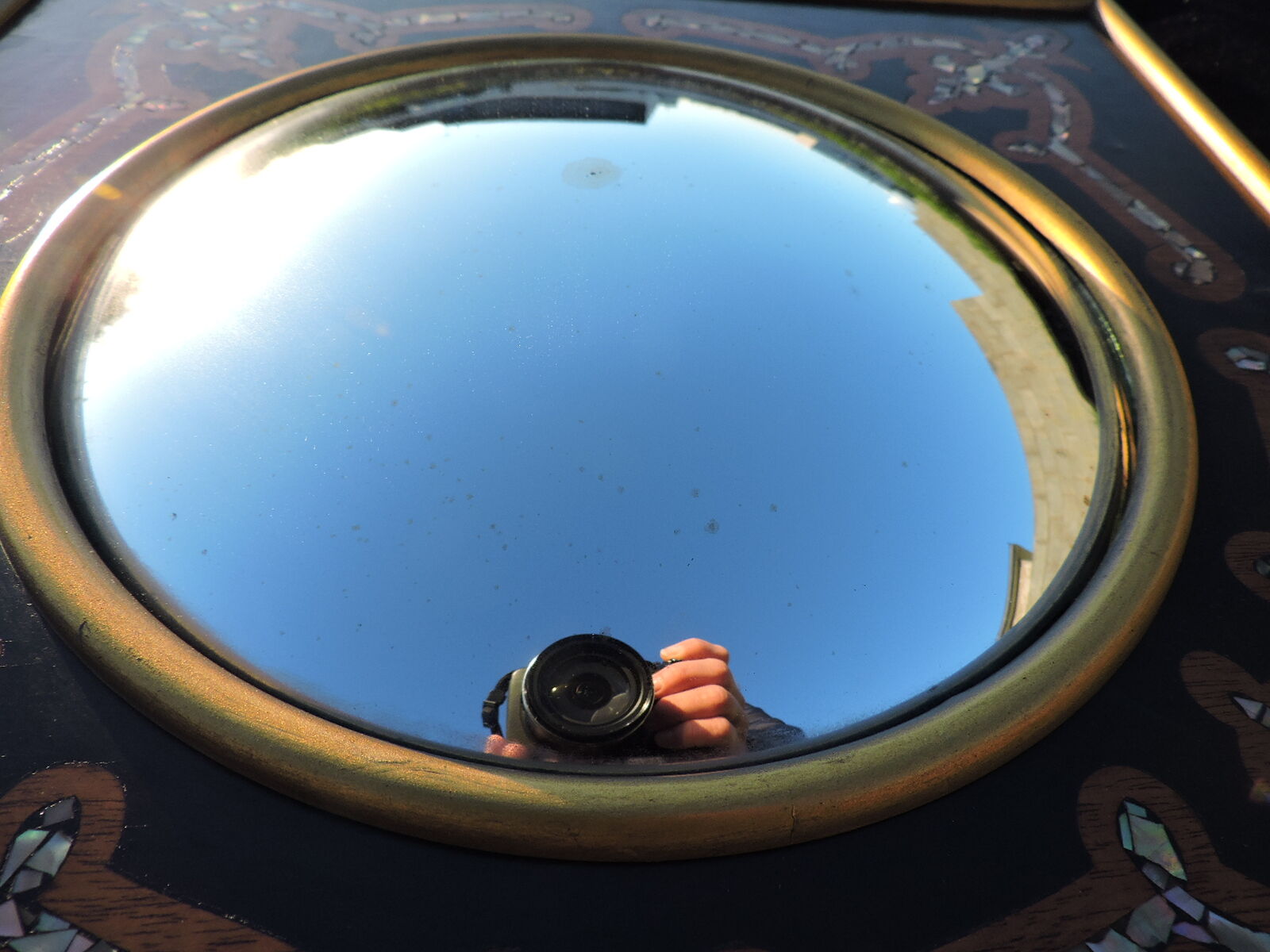 Napoleon III period mirror 40x39cm