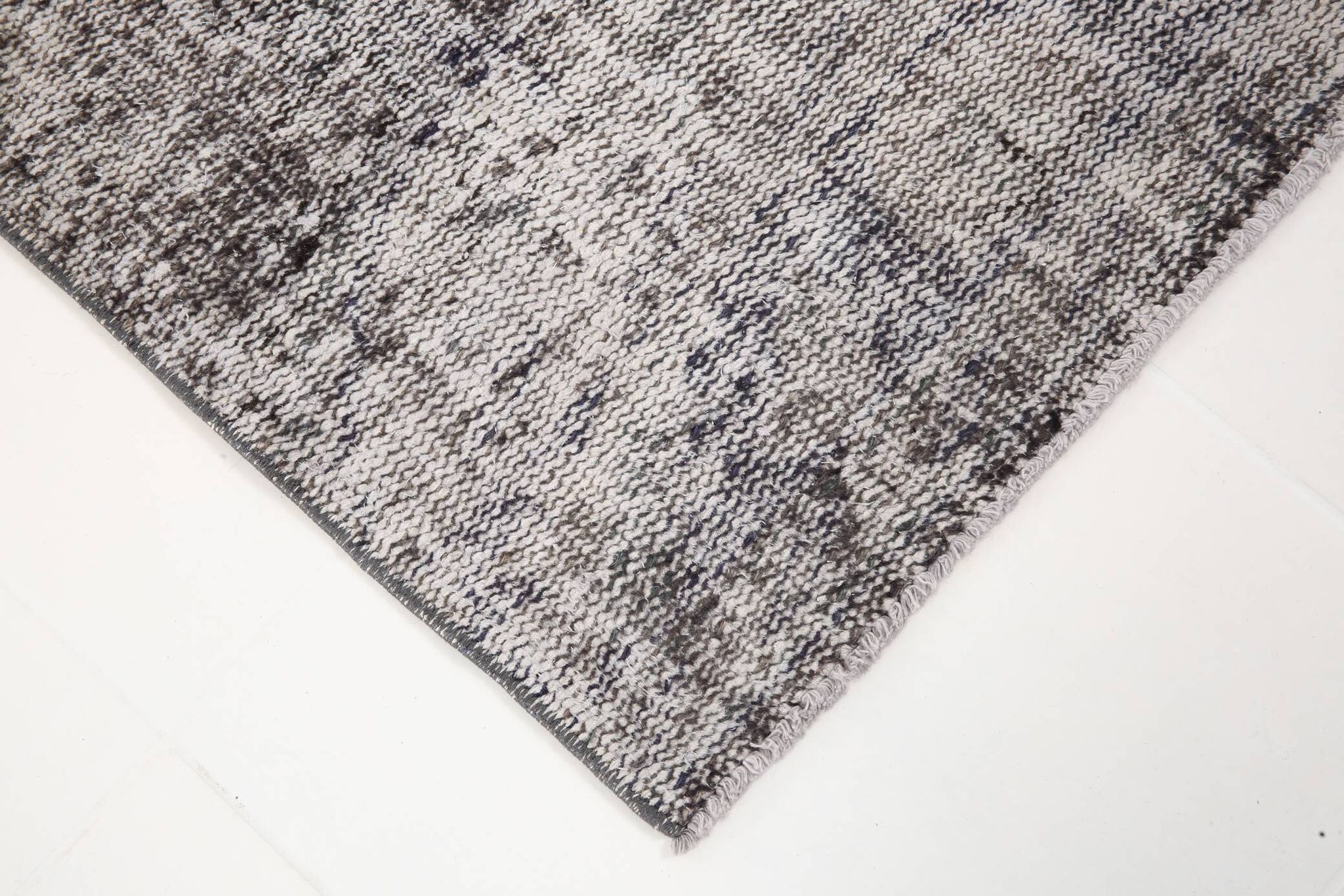 3x10 Rug For Hallway Gray Blue Turkish Vintage Runner Rug, 81x306Cm