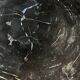 Very large black petrified wood tray or bowl D35