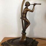 Bronze art deco lamp