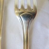 6 Christofle art deco style silver-plated forks
