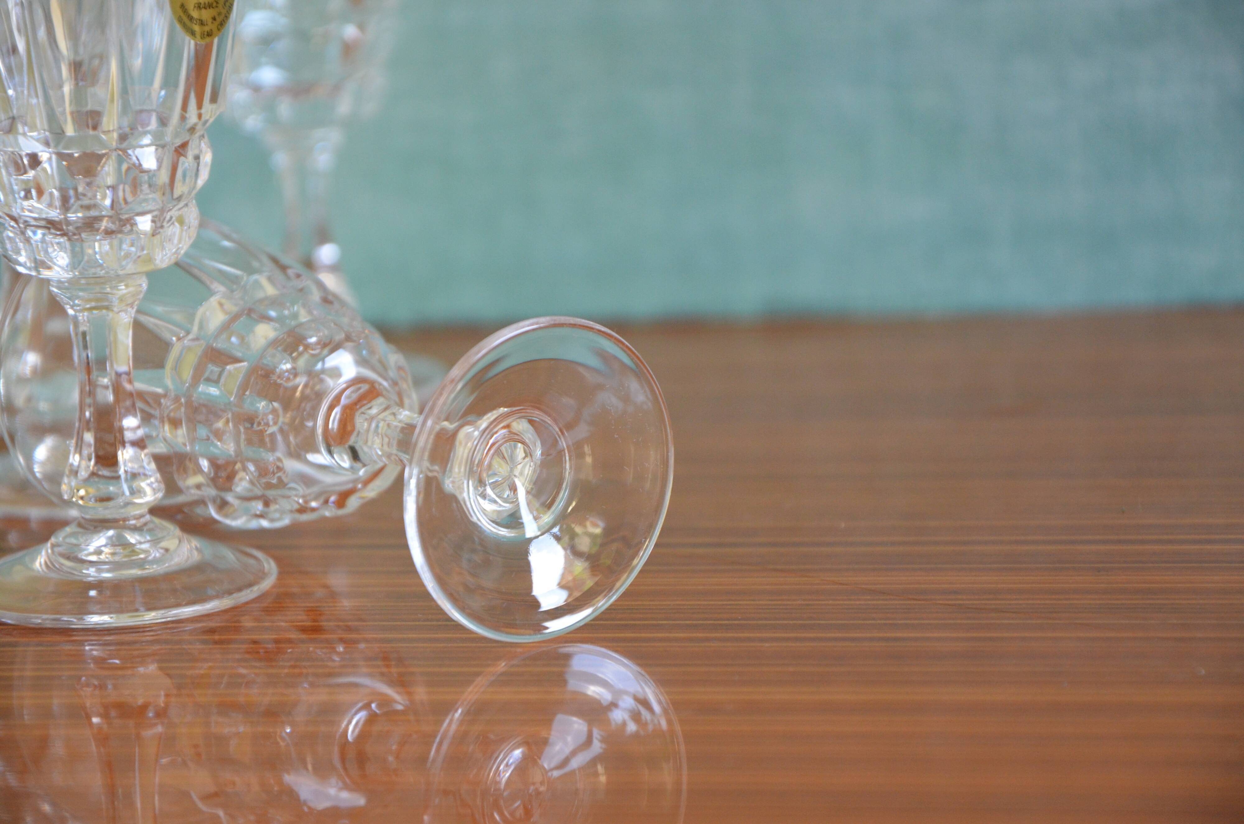 Set of 6 Arques crystal glasses