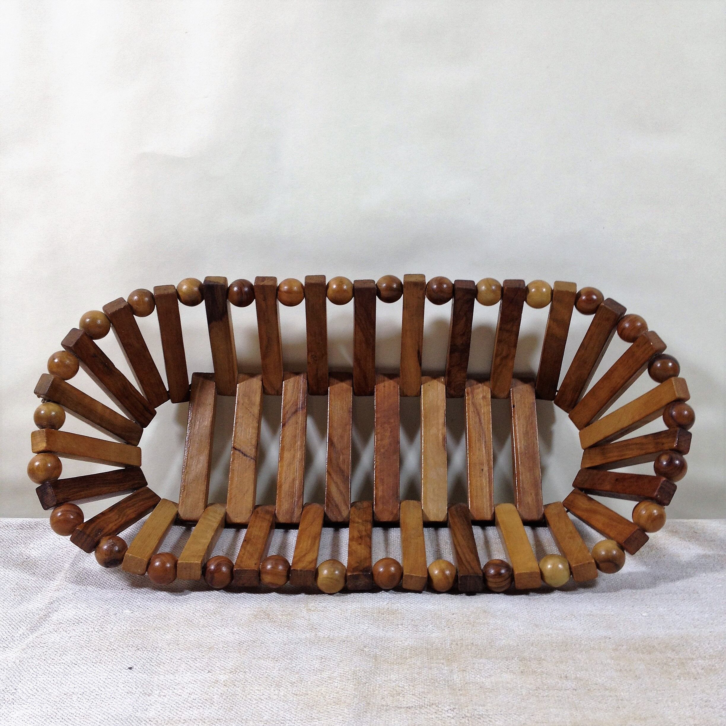 Scandinavian teak trash