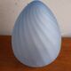 Blue glass egg lamp