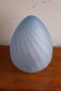 Lampe œuf bleu en verre