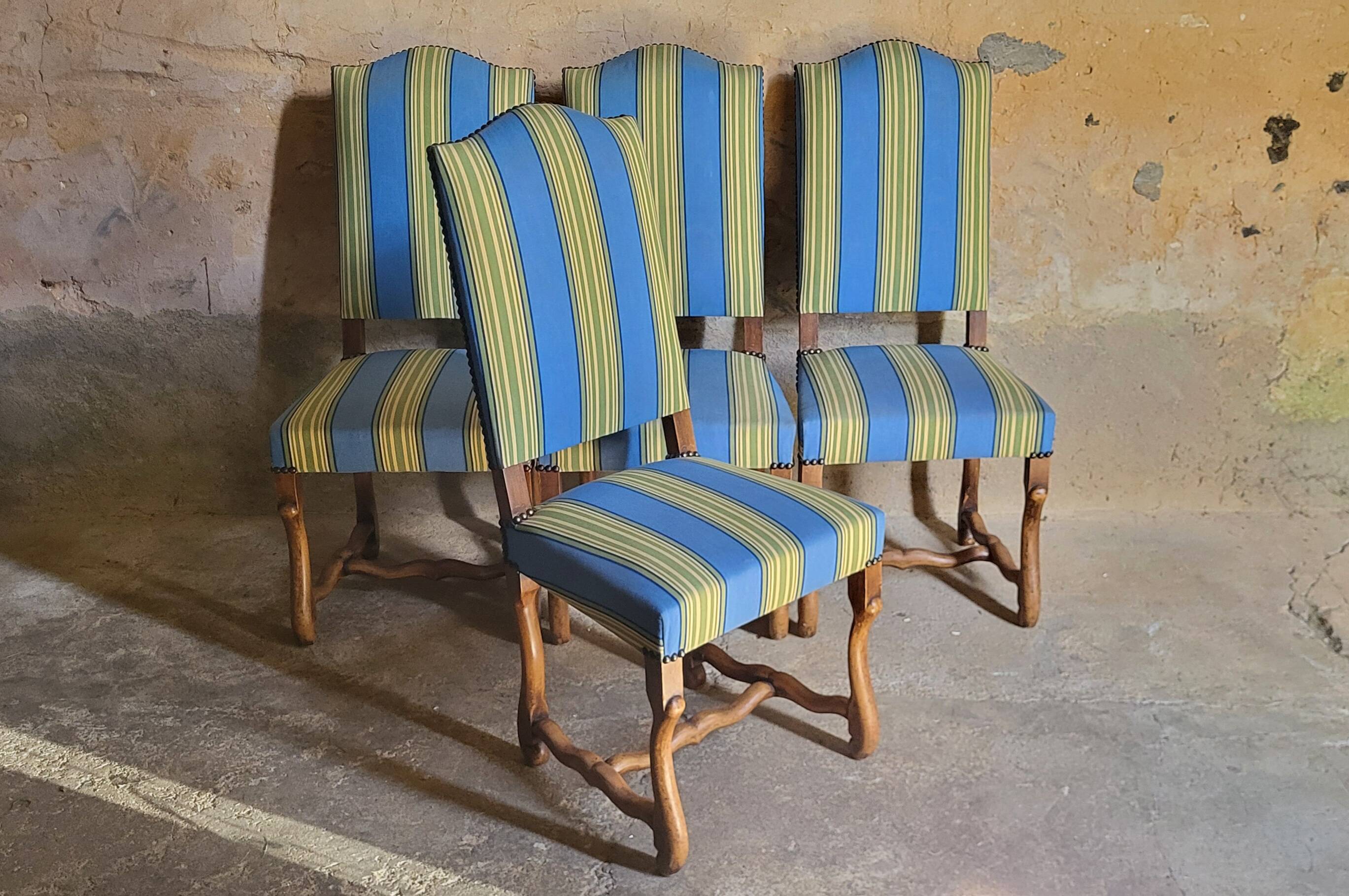 4 Louis XIII chairs