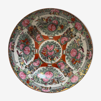 Plate china guangzhou porcelain decoration enamel butterflies flowers zhongguo china asia asia