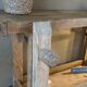 Vintage wooden workbench