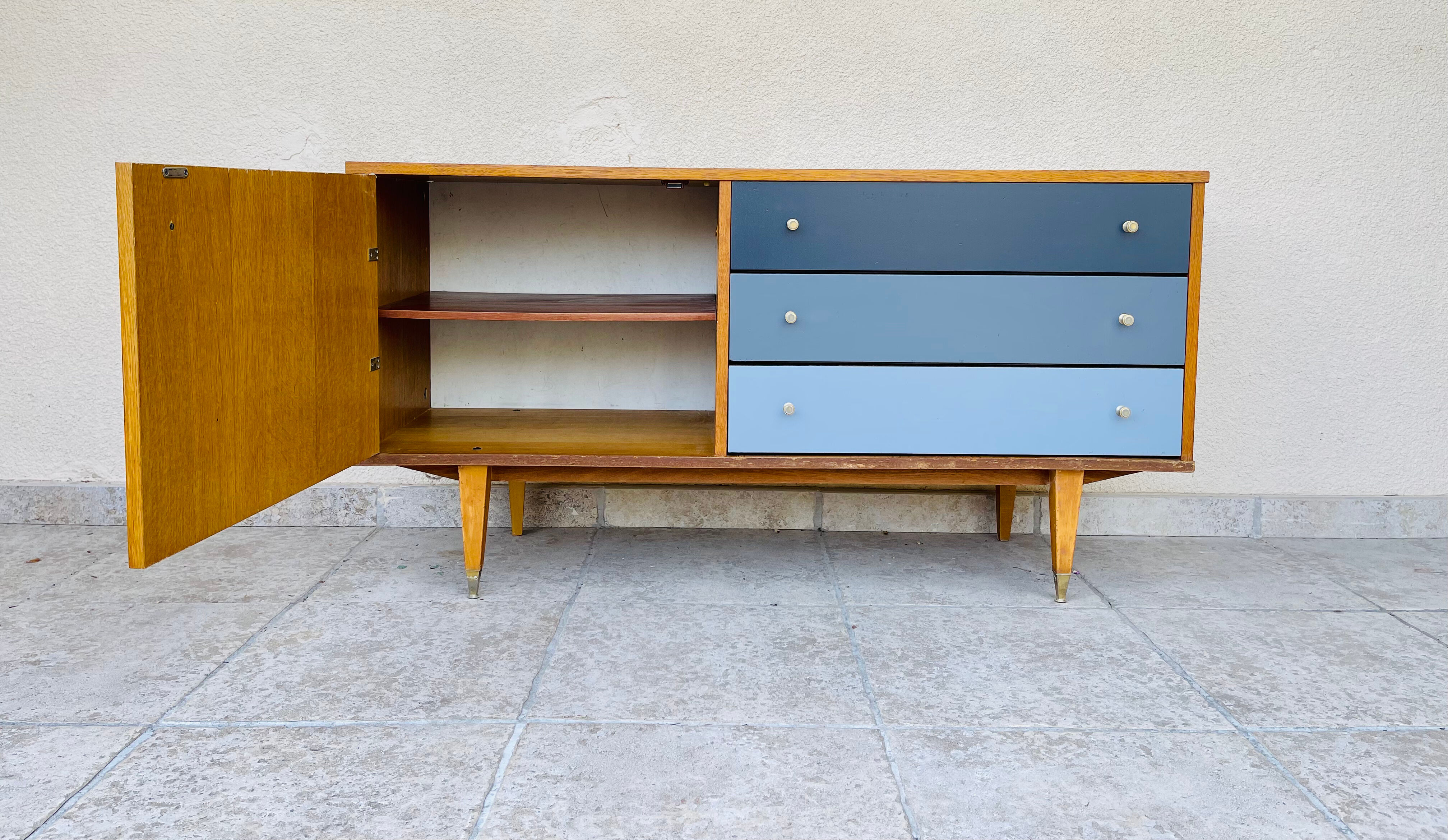 Vintage oak row 1960