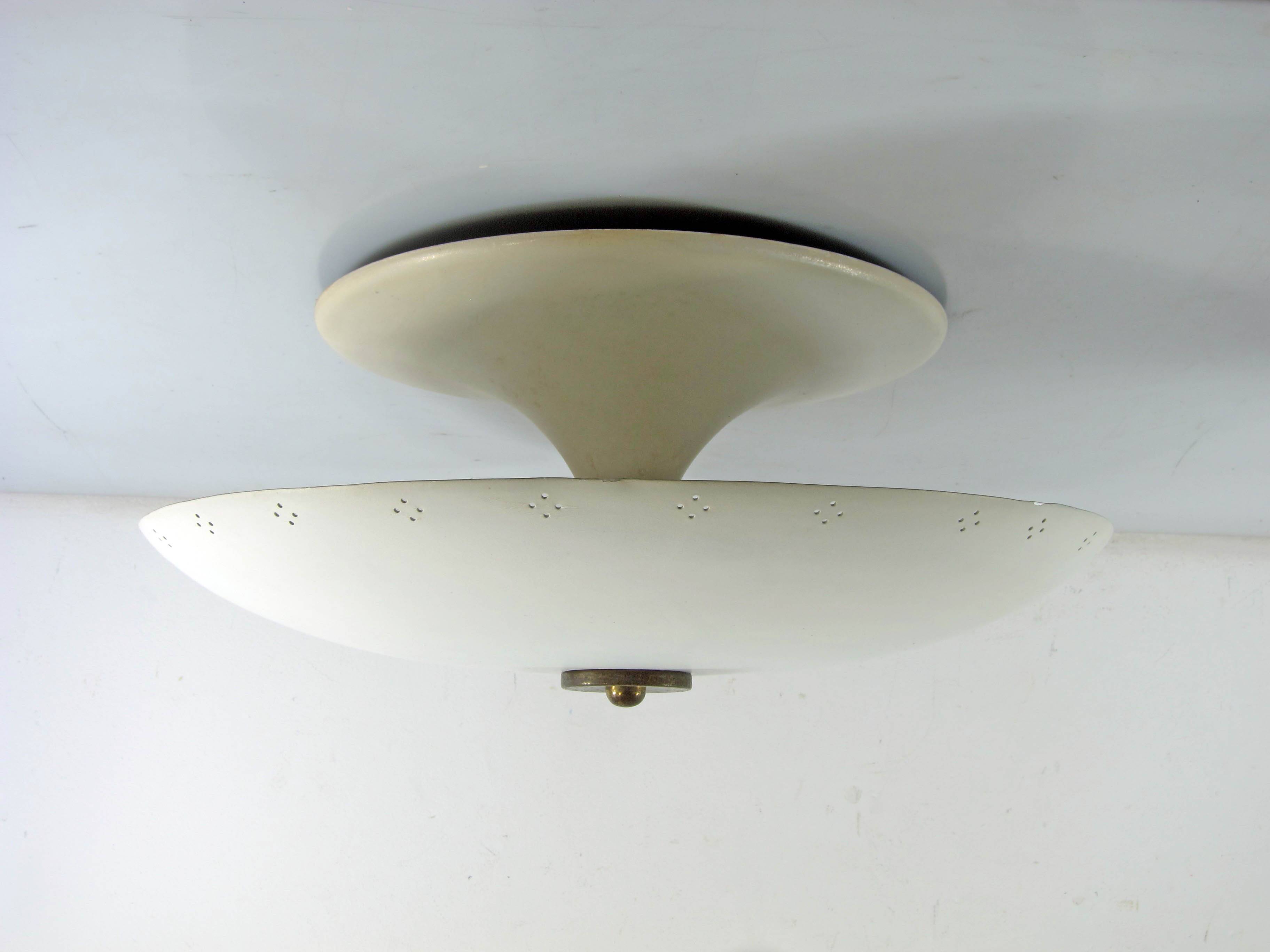 Super Rare 1950s Italian Reversed Umbrella Ceiling Lamp – Gino Sarfatti Sty
