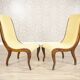 Yellow Swan Armchairs, 1890s, Set of 2